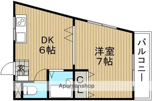 サンパレス21刀根山【1階】の間取り