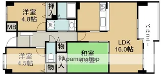 シャルマンコーポ石橋【2階】の間取り