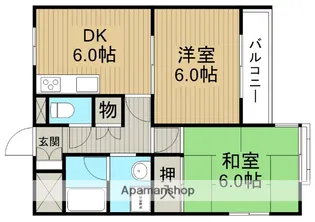 インターサイドてしま【1階】の間取り