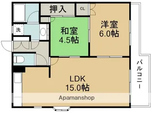 ピュアヒルズ北緑丘【3階】の間取り