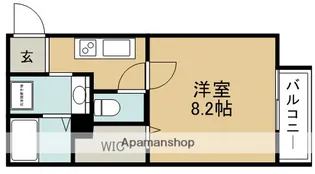 プレリュード石橋Ⅱ【1階】の間取り