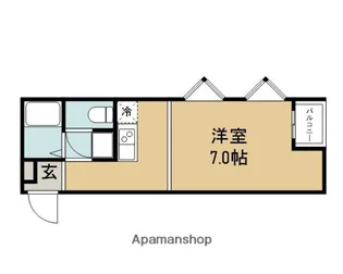 1Kの間取り画像