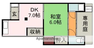 大阪府池田市姫室町【アパート】の間取り