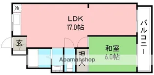 エーデルピオニー【3階】の間取り