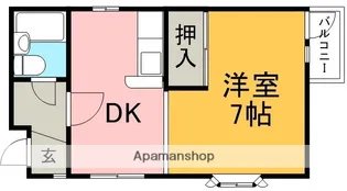 ストークハイツ木村【1階】の間取り