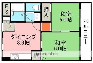 高木マンション【4階】の間取り