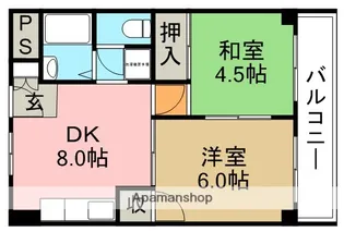 高木マンション【5階】の間取り