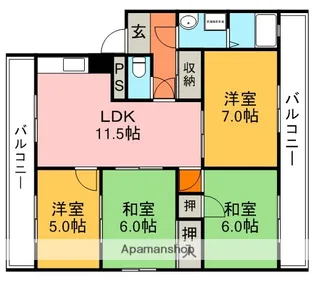エレガンスアラキ【2階】の間取り