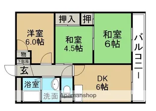 マンション楠【3階】の間取り