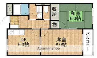 カーサてしまパレス【3階】の間取り