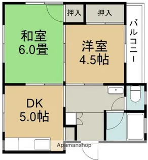 静マンション【2階】の間取り