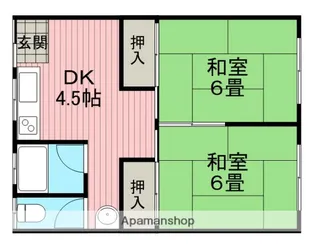 OHJIハイツ【2階】の間取り