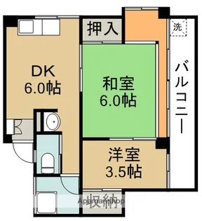 品田ビル【4階】の間取り