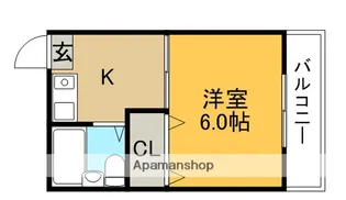 1Kの間取り画像