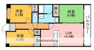 サニークレスト常福寺【4階】の間取り