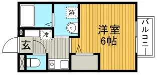 メルベーユ箕面Ⅱ【1階】の間取り