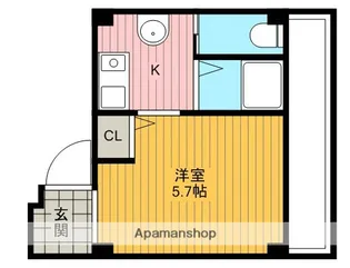 エレガンス満寿美【2階】の間取り