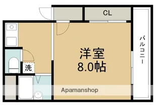 リバーサイド石橋【3階】の間取り