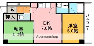 ロイヤル旭丘【2階】の間取り