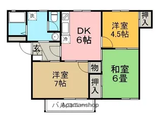 リバーサイドハイツ【2階】の間取り