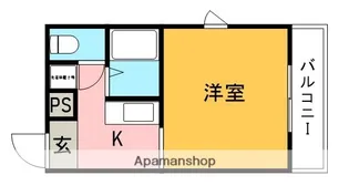 川西ヴェルドミール【2階】の間取り