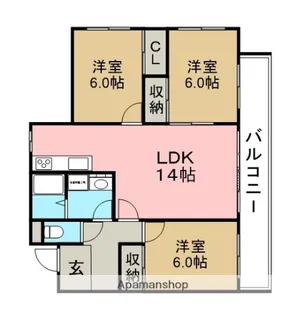 ベルフォーレ【2階】の間取り