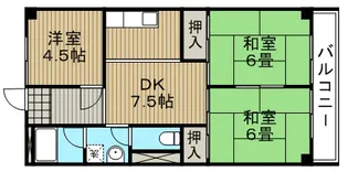 ヴィラ箕面【3階】の間取り