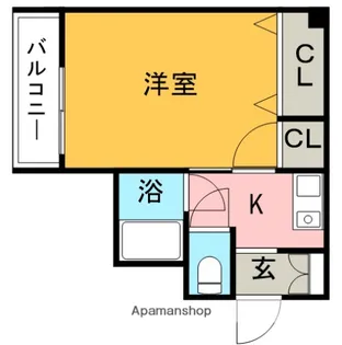 ガーデンヒルズマルエー【3階】の間取り