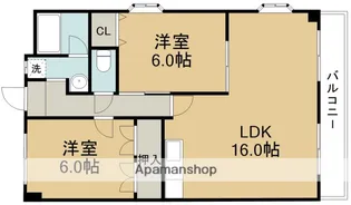 第2八笑苑【1階】の間取り