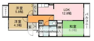 パストラルKIDA【3階】の間取り