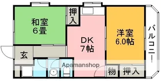 光マンション【1階】の間取り