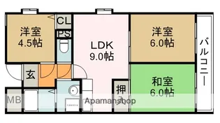 レクシア池田【4階】の間取り
