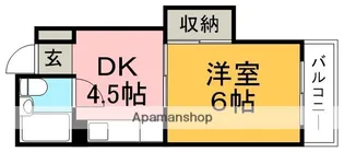 シャンクレール石橋【2階】の間取り