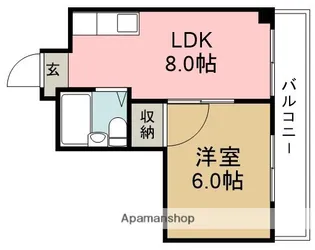 ロイヤルパレス桜の町【3階】の間取り