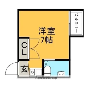 メゾン槻木【2階】の間取り