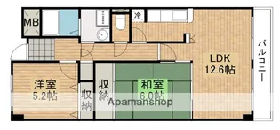 カサビエント【6階】の間取り