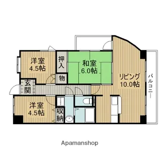 カサビエント【6階】の間取り