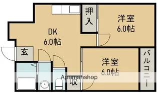 サングレース八王寺NO.2【2階】の間取り