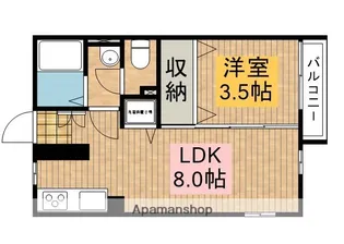 ハイツ刀根山【1階】の間取り