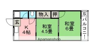 ハウス城戸【2階】の間取り