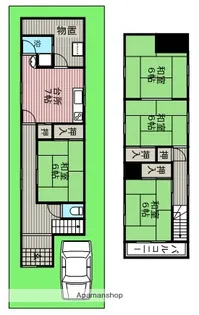 貸家(桜1−10−4)【1階】の間取り