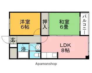 ウエダマンション【2階】の間取り