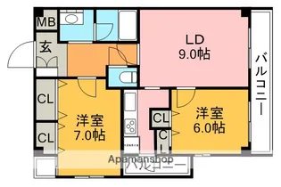 アネックス池田【3階】の間取り