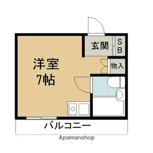 サンハイツ石橋【3階】の間取り