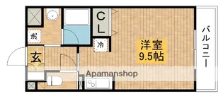 ラフィーン蛍池【3階】の間取り