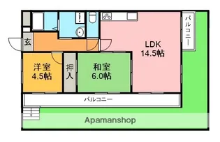 ブランシュルミエール【1階】の間取り