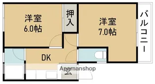 瀬川ハイツ【1階】の間取り