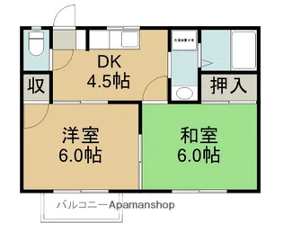 フレグランスⅠ【2階】の間取り