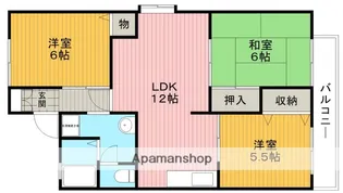 コートベルデュールB棟【1階】の間取り