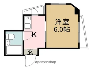 シティハイツ槻木【5階】の間取り